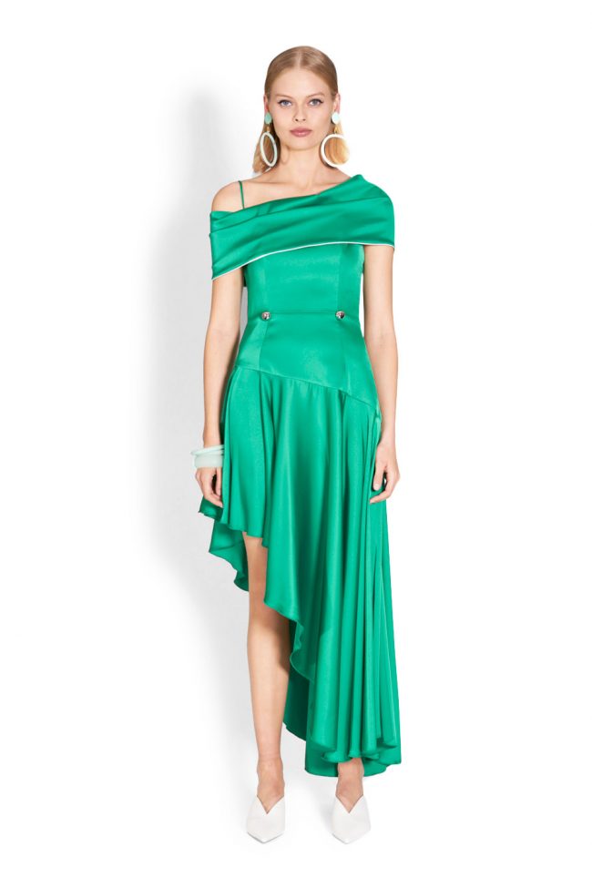 nicola finetti green dress