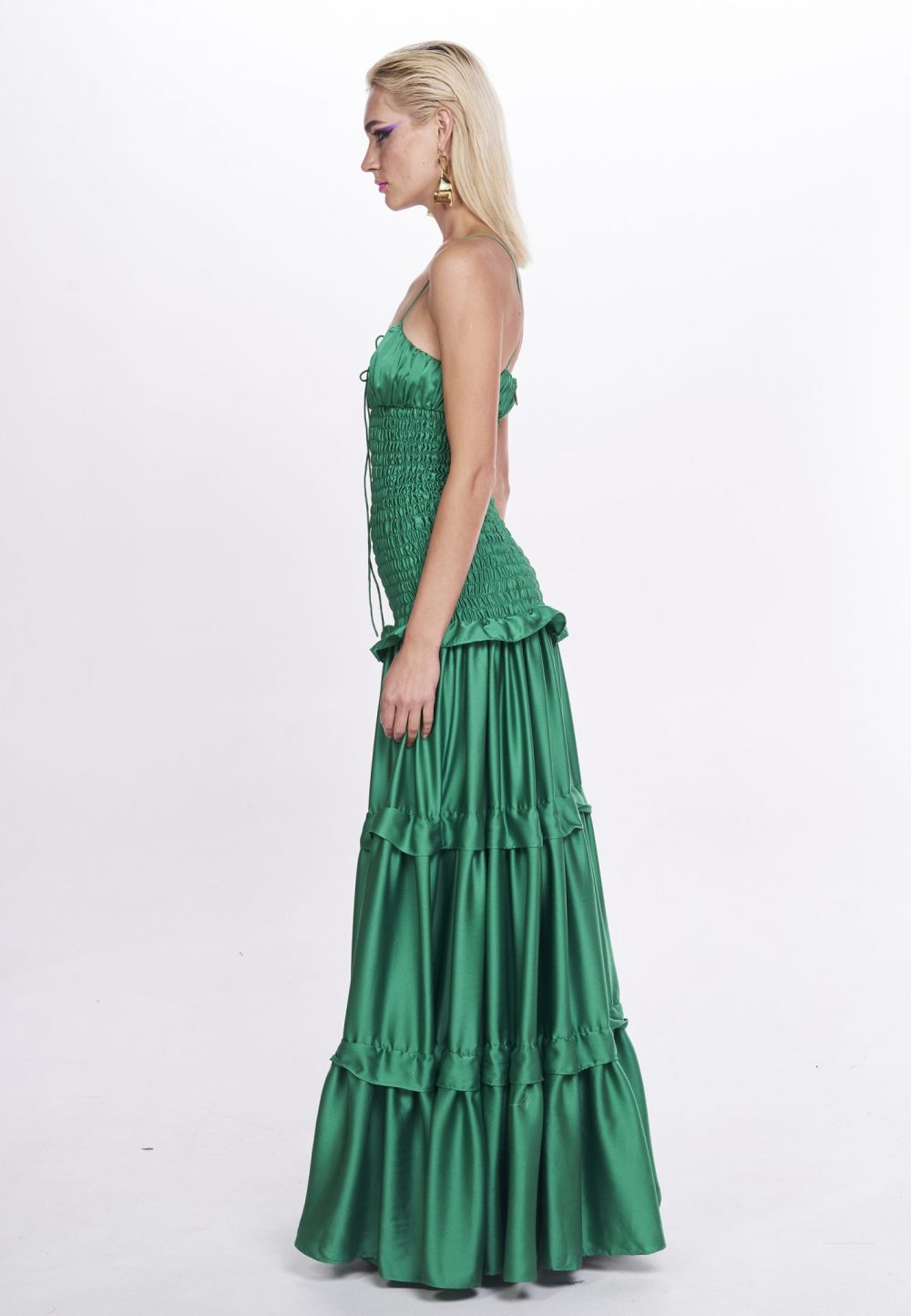 nicola finetti green dress